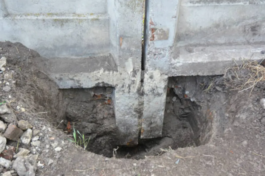 Steel Push Pier Installation